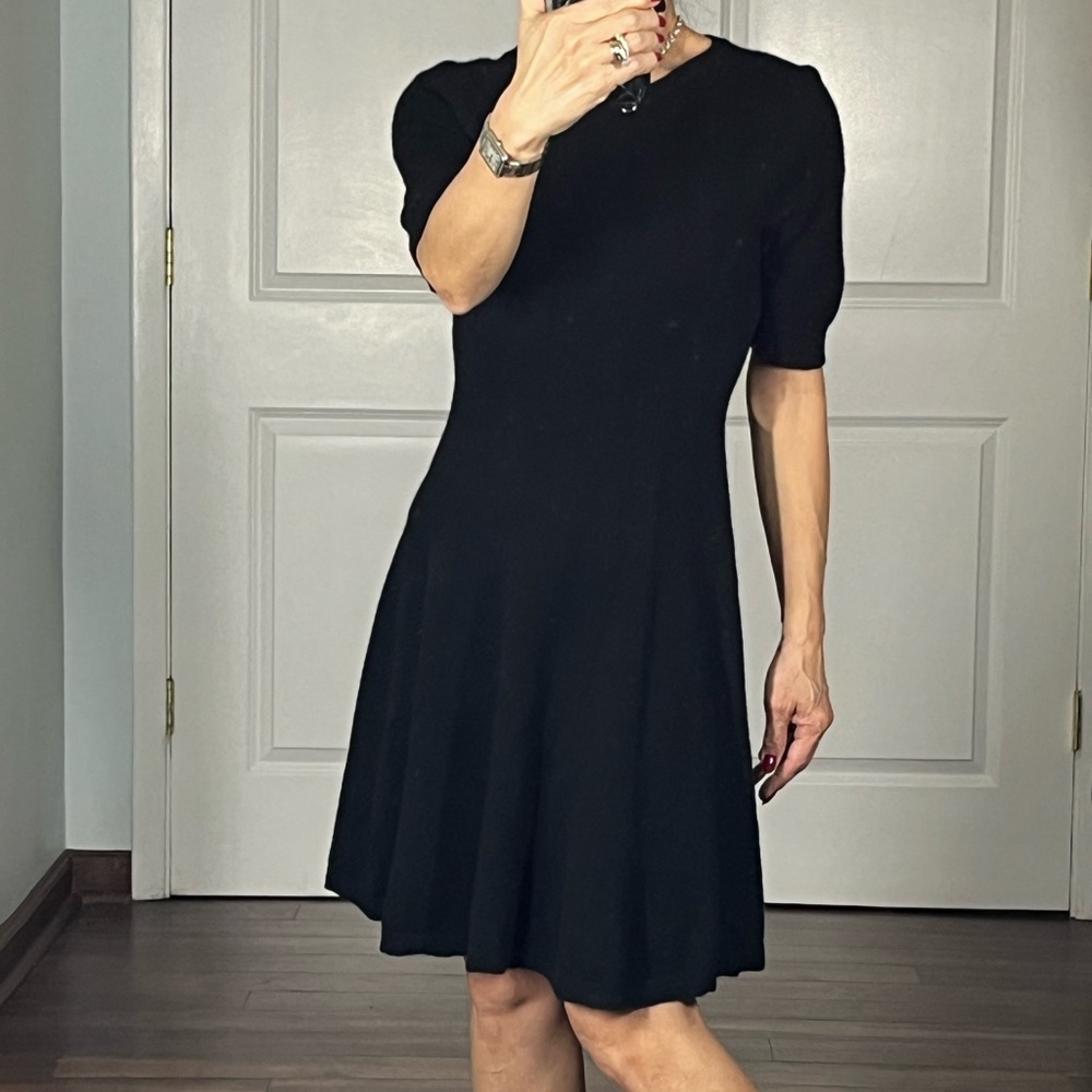 Aqua 100% cashmere black mini dress size S - Picture 2 of 11